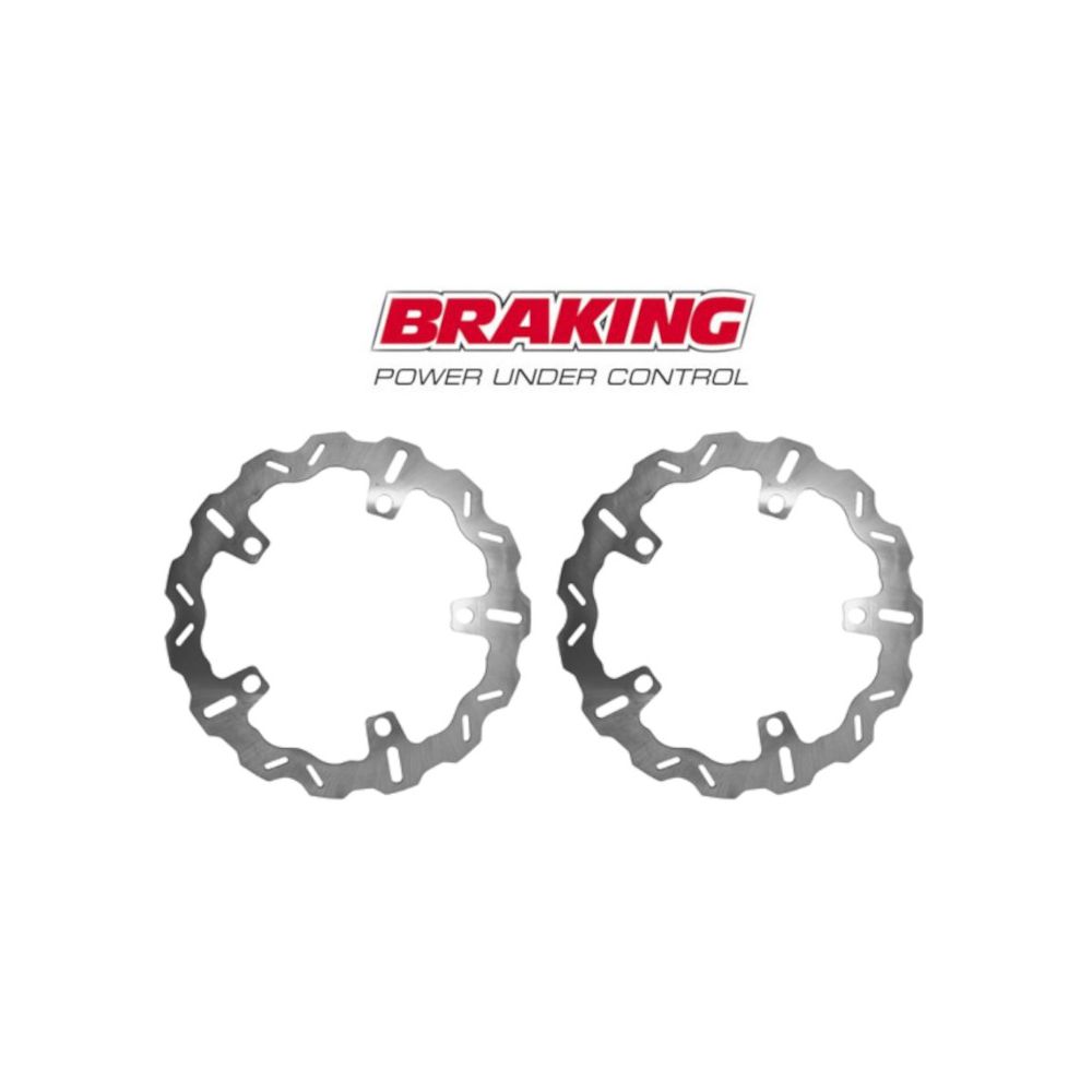 BRAKING WH7003 2 Dischi Freno Anteriore Wave Flottante W-FLO