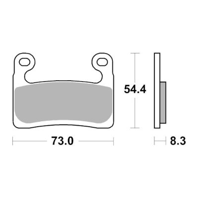 BRAKING 994CM55 2 coppie pastiglie freno anteriore CM55