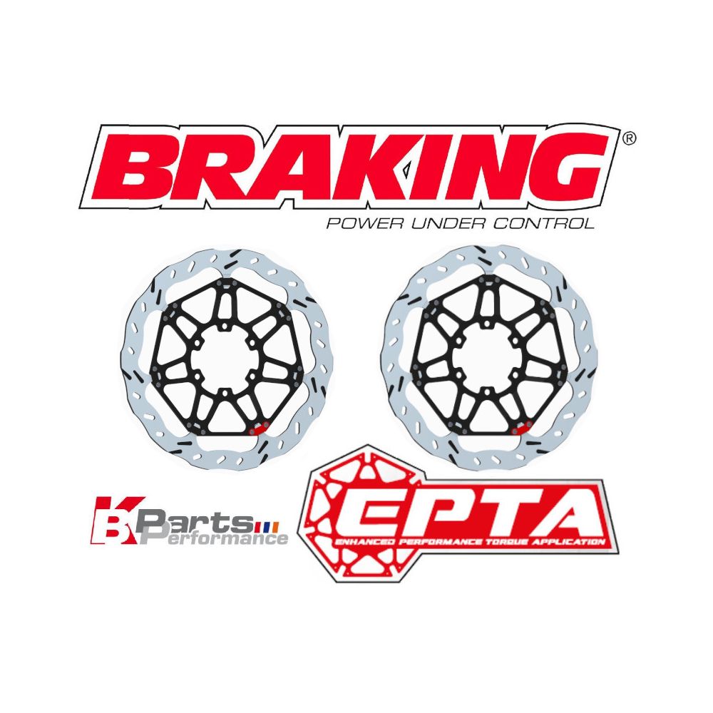 BRAKING EP155L EP155R 2 Dischi Freno Anteriore Wave Flottante EPTA