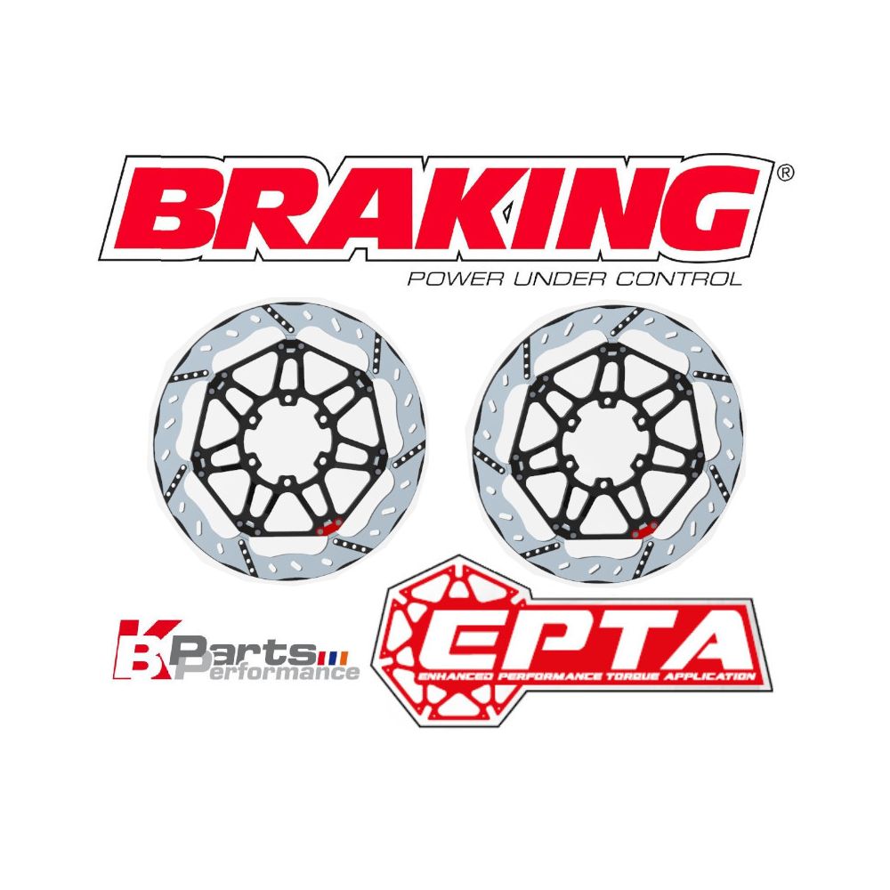 BRAKING EPR155L EPR155R 2 Dischi Freno Anteriore Wave Flottante EPTA