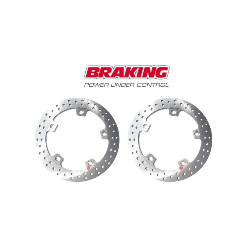 BRAKING RF8140 2 Dischi Freno Anteriore tondo fisso R-FIX