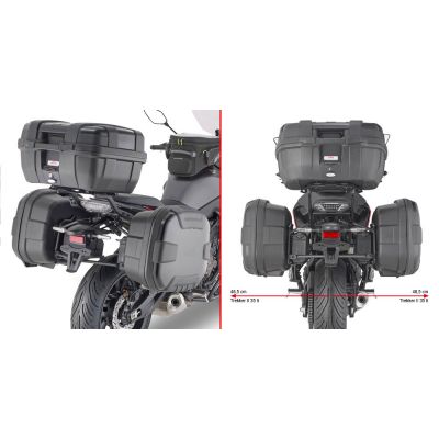 GIVI PL2148 Portavaligie laterale per valigie MONOKEY - RETRO FIT per YAMAHA TRACER 7 / GT 2020 / 2024