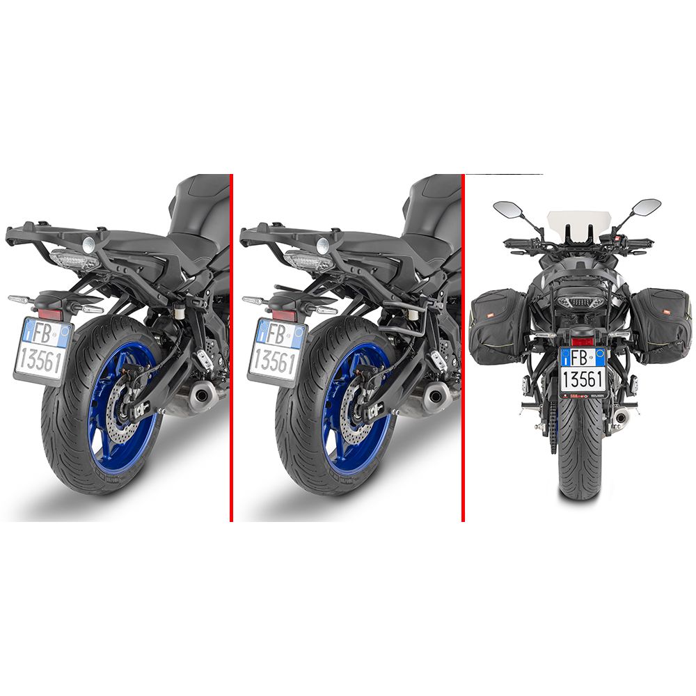 GIVI TR2148 Telaietti REMOVE-X sgancio rapido per borse soffici laterali per YAMAHA TRACER 7 / GT 2020 / 2024