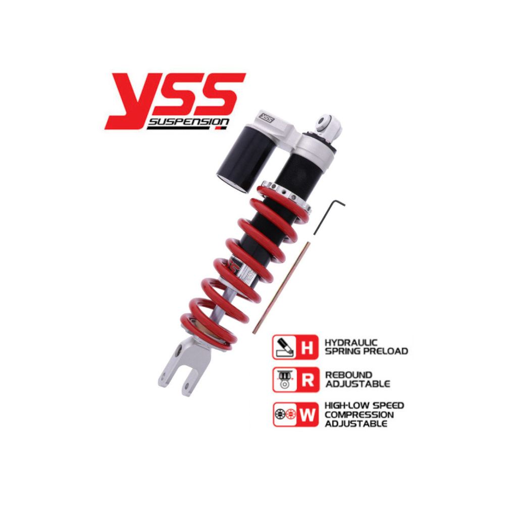 YSS MG456-395HRW-27-858 Mono Ammortizzatore Posteriore a Gas con serbatoio