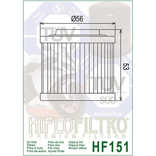 HIFLO FILTRO OLIO HF151