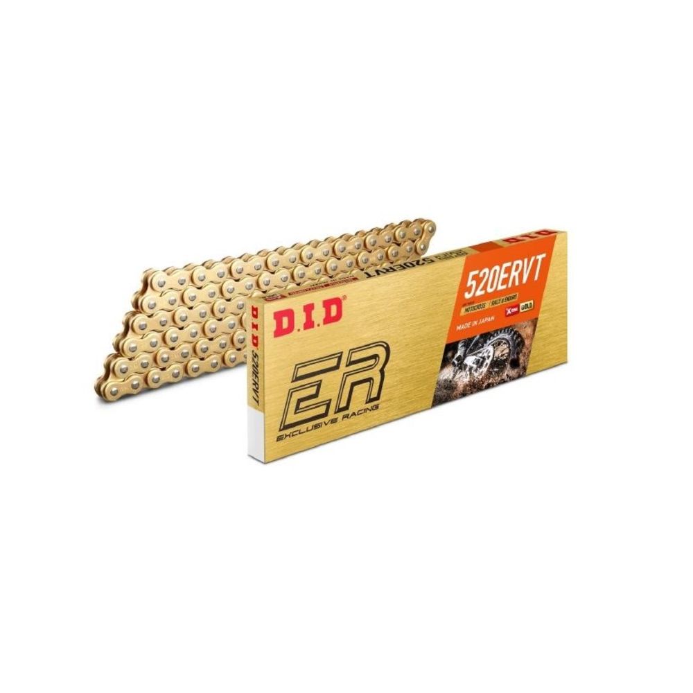 Catena DID 520ERVT con 120 maglie oro