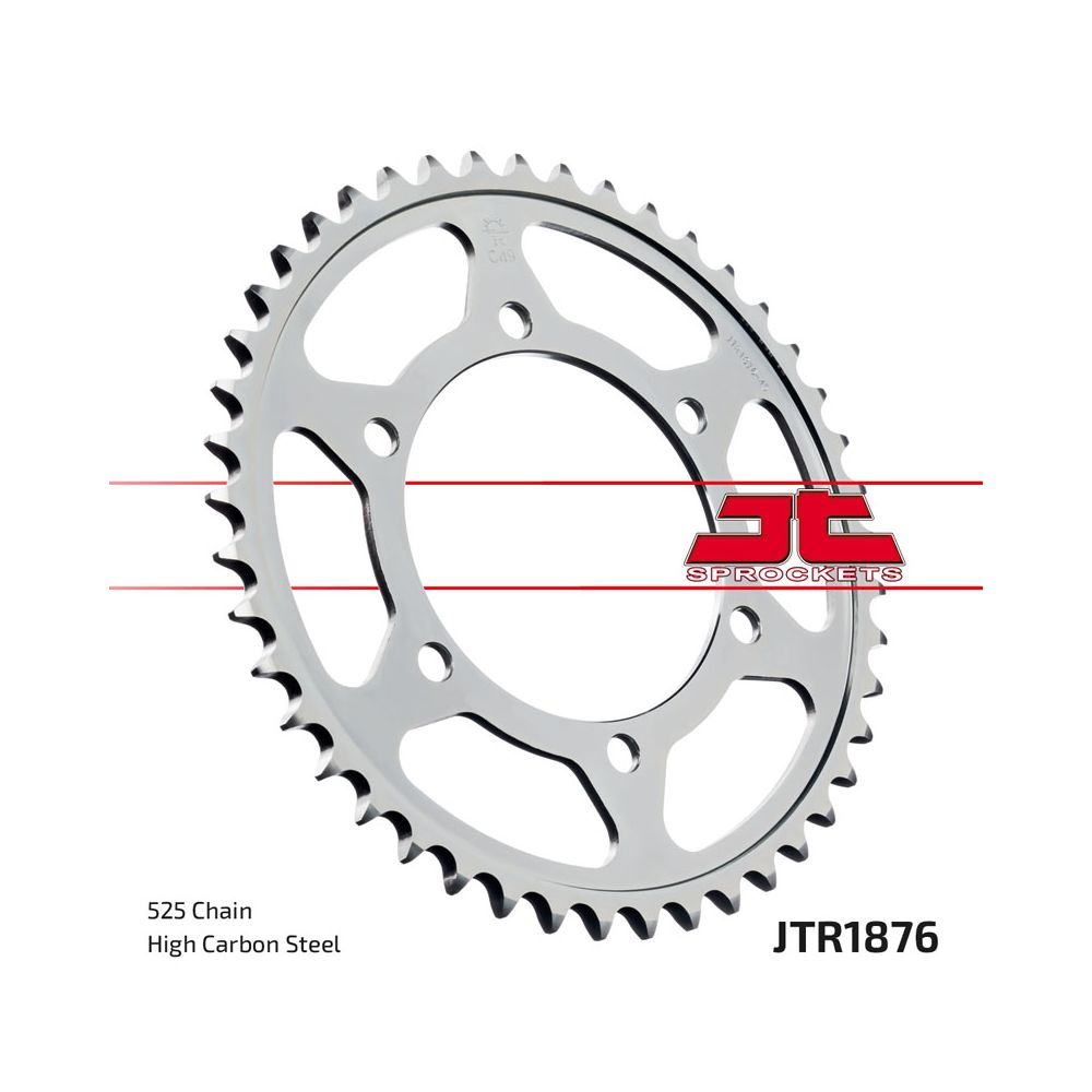 JT JTR1876.43 Corona in acciaio passo 525 denti 43