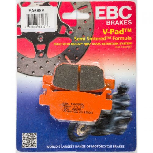 EBC FA698V Coppia Pastiglie Freno posteriore Semi-Sintered V-PAD