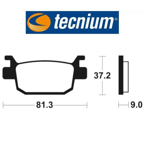 TECNIUM MR332 coppia pastiglie freno posteriore sinterizzate