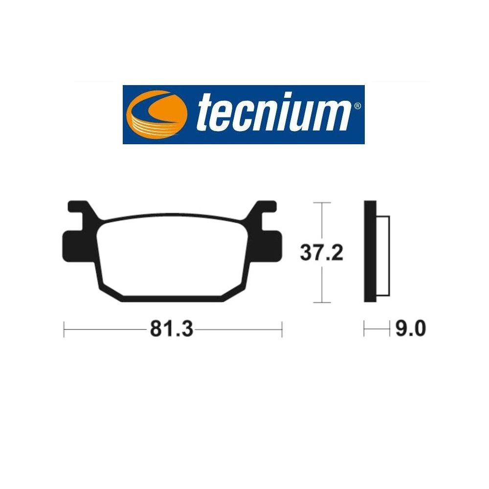 TECNIUM MR332 coppia pastiglie freno posteriore sinterizzate