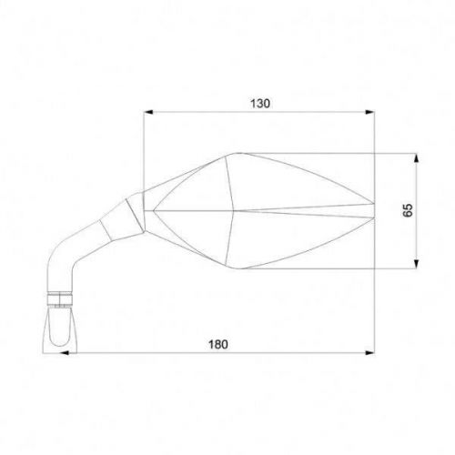 BARRACUDA Retrovisori STREET Universali per Moto Naked Scooter - Vari colori