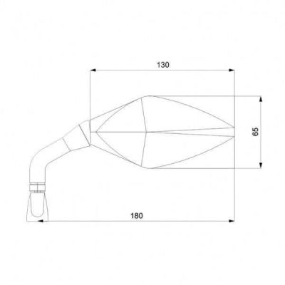 BARRACUDA Retrovisori STREET Universali per Moto Naked Scooter - Vari colori