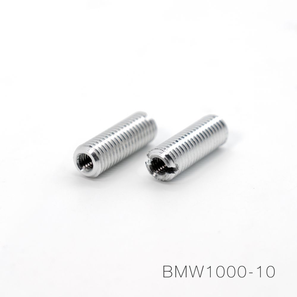 BARRACUDA Adattatori diametro 10 Antivibranti, Retrovisori Bar End e Lever Pro-Tect per Manubrio Originale BMW