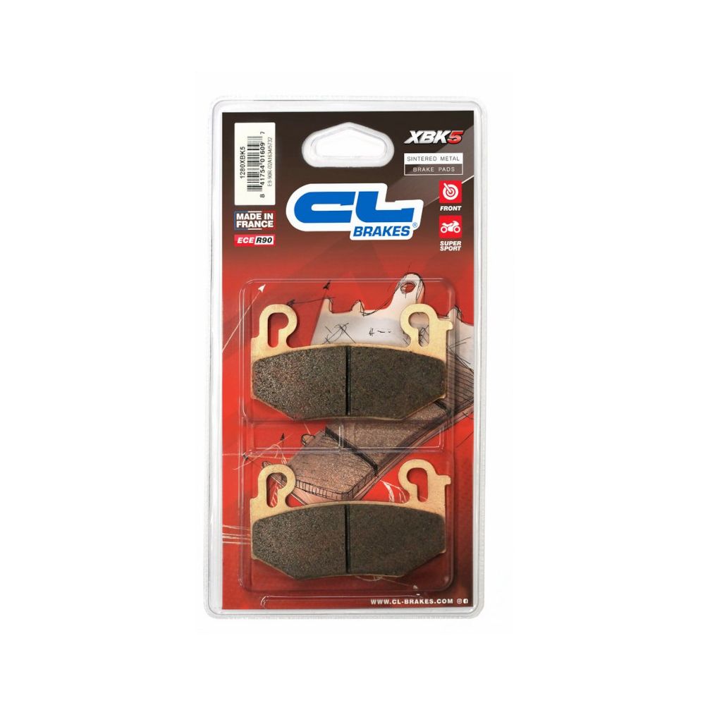 CL BRAKES 1280XBK5 Pastiglie Freno Anteriore Schermo Ceramico