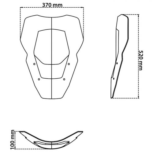 ISOTTA Cupolino Odysseus Fumè Chiaro per BMW R 1300 GS / ADVENTURE 2023 / 2025