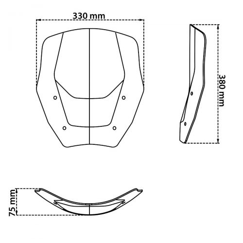 ISOTTA Cupolino Master versione con radar Fumè Scuro per BMW R 1300 / ADVENTURE GS 2023 / 2025