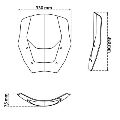 ISOTTA Cupolino Master versione con radar Fumè Scuro per BMW R 1300 / ADVENTURE GS 2023 / 2025