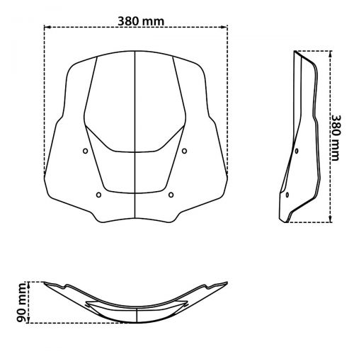 ISOTTA Cupolino Master Plus versione con radar Trasparente per BMW R 1300 GS / ADVENTURE 2023 / 2025