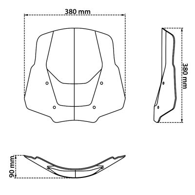 ISOTTA Cupolino Master Plus versione con radar Trasparente per BMW R 1300 GS / ADVENTURE 2023 / 2025