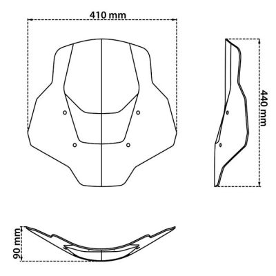 ISOTTA Cupolino Master Plus versione senza radar Fumè Chiaro per BMW R 1300 GS / ADVENTURE 2023 / 2025