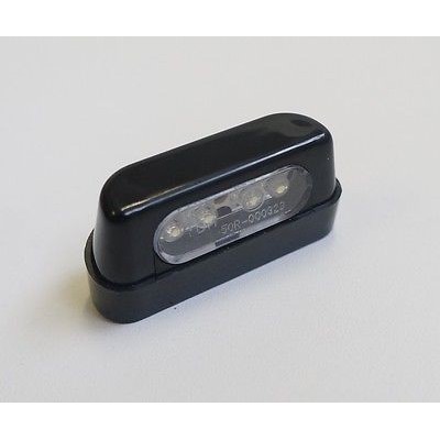 ONE - LUCE TARGA A LED NERA IN MATERIALE TERMOPLASTICO OMOLOGATA UNIVERSALE PER MOTO / SCOOTER / ATV / QUAD