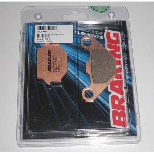 BRAKING 669CM44 coppia pastiglie freno posteriore CM44 per APRILIA SX 125 2008 / 2013