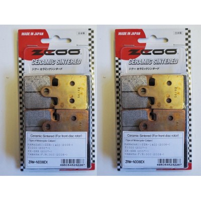 ZCOO N006 EX - 4 COPPIE PASTIGLIE FRENO ANTERIORE