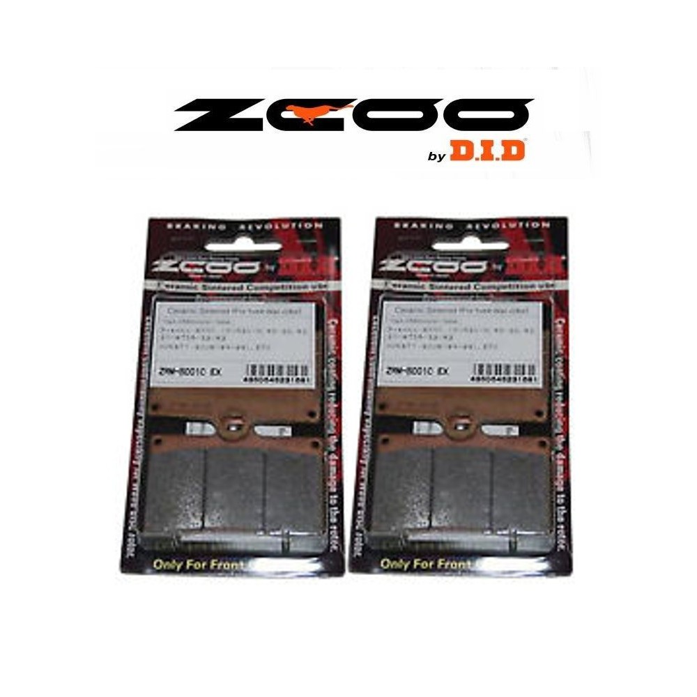 ZCOO B001 EXC - 2 COPPIE PASTIGLIE FRENO ANTERIORE