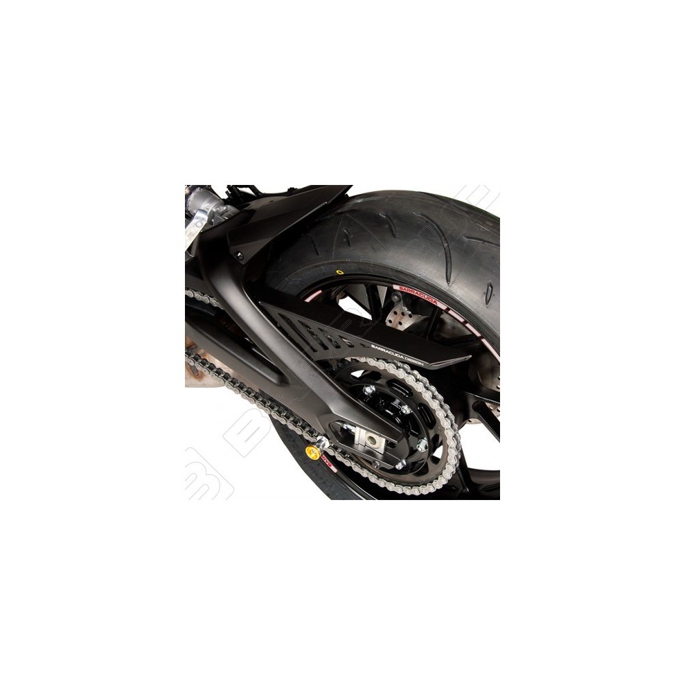 BARRACUDA COPRICATENA NERO in ALLUMINIO per YAMAHA MT 09 2014 / 2016 - TRACER 900 2015 / 2020