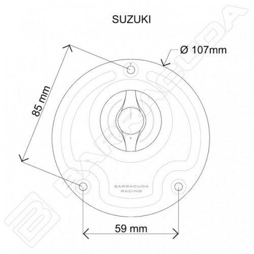 BARRACUDA TAPPO SERBATOIO per Moto SUZUKI